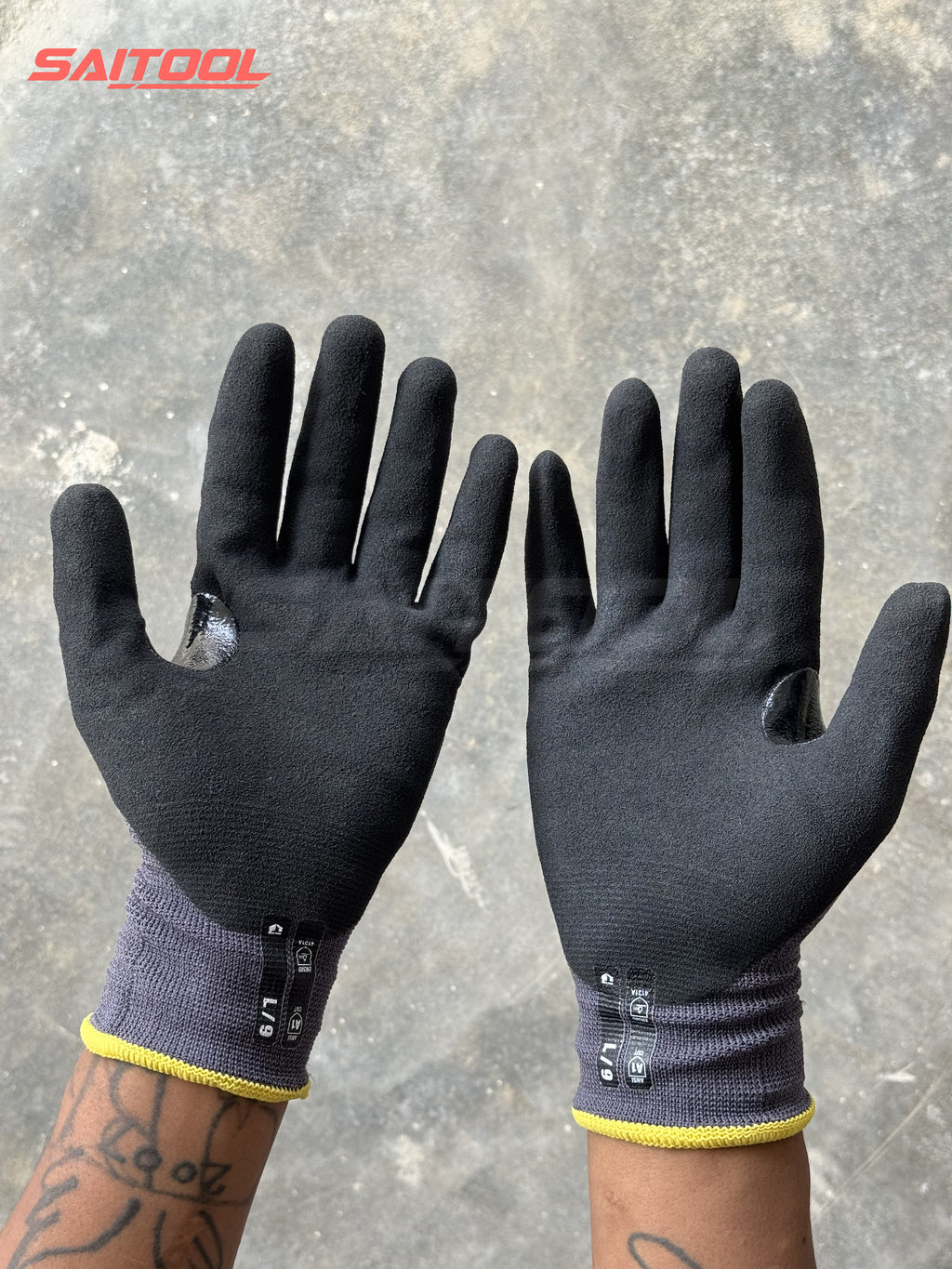 TOUGHBUILT အလုပ်ခွင်လက်အိတ် Safety Gloves