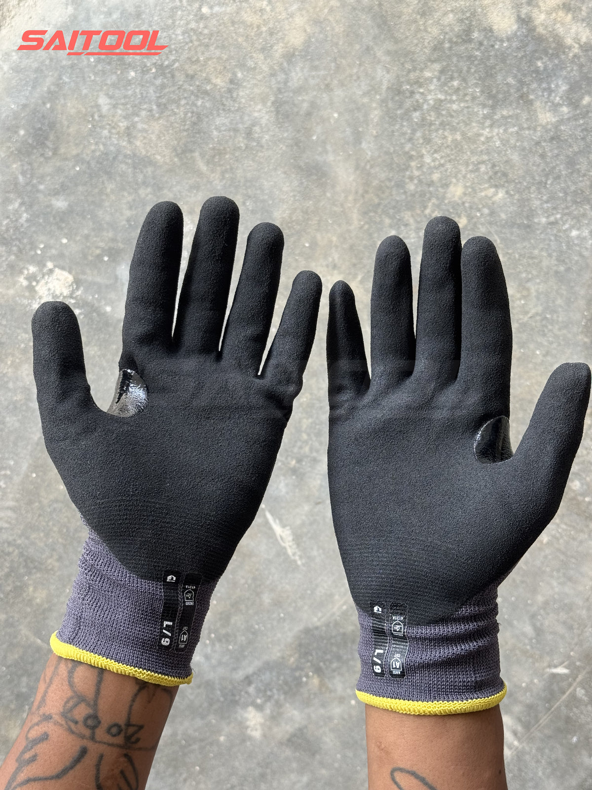 TOUGHBUILT အလုပ်ခွင်လက်အိတ် Safety Gloves