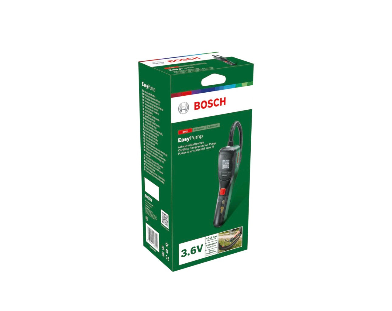 Bosch easy pump 150 psi / 10.3 bar max