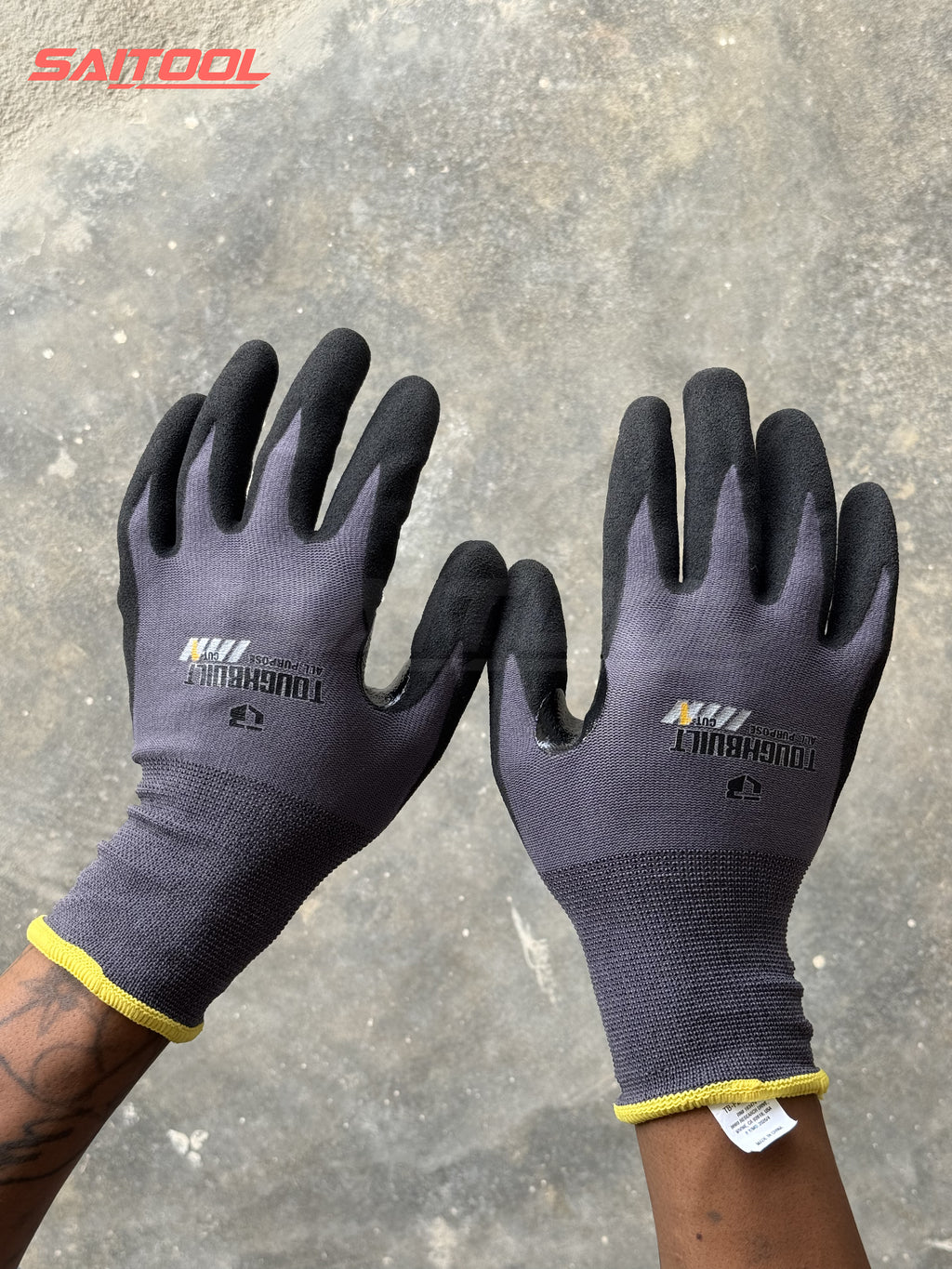 TOUGHBUILT အလုပ်ခွင်လက်အိတ် Safety Gloves