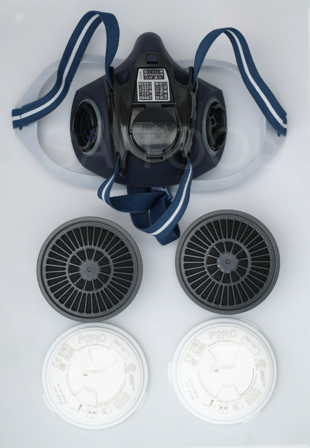 SHIGEMATSU TW02S  ဖုန်ကာ , ဓာတ်ငွေ့/အငွေ့ ကာ , mask