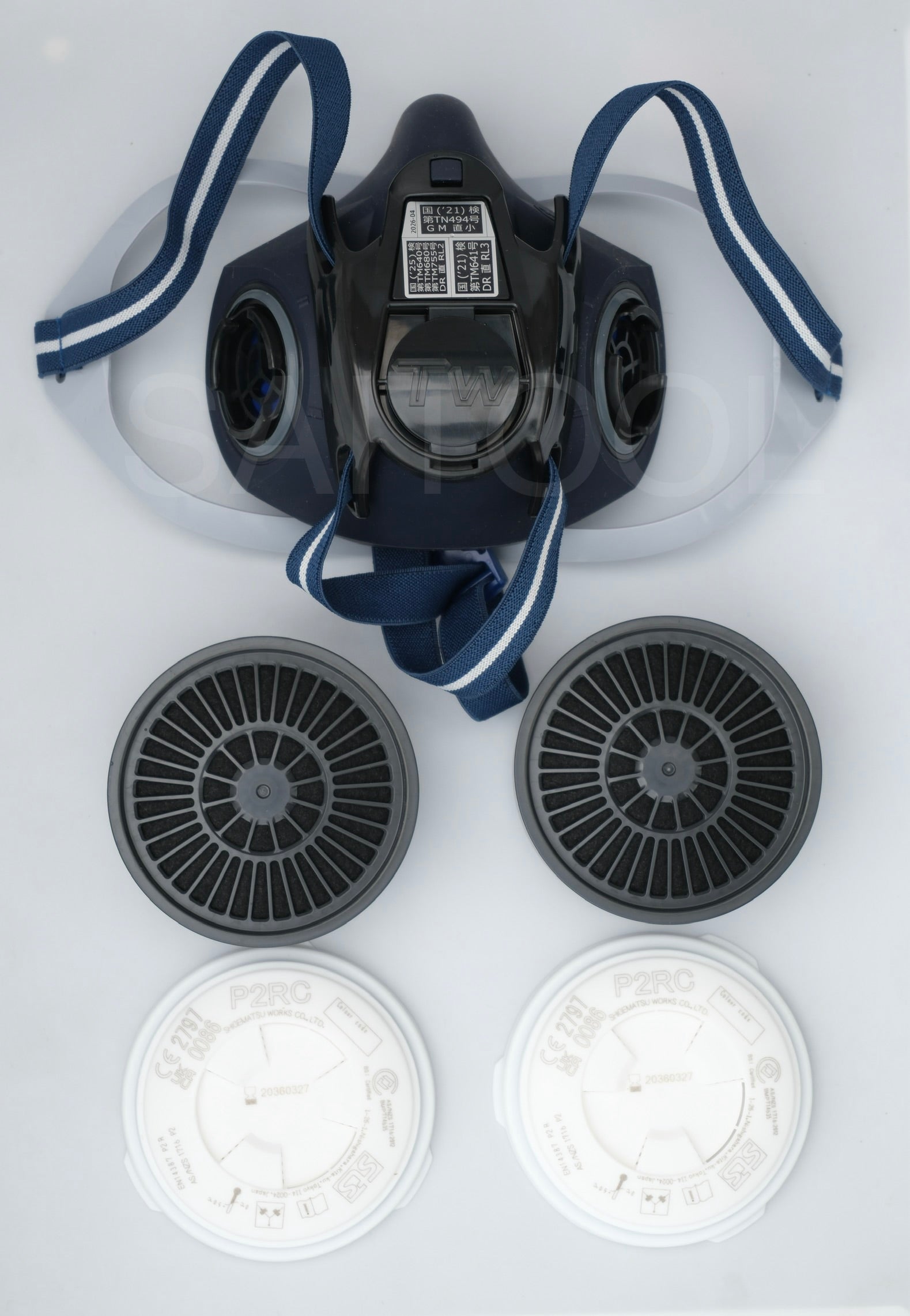 SHIGEMATSU TW02S  ဖုန်ကာ , ဓာတ်ငွေ့/အငွေ့ ကာ , mask