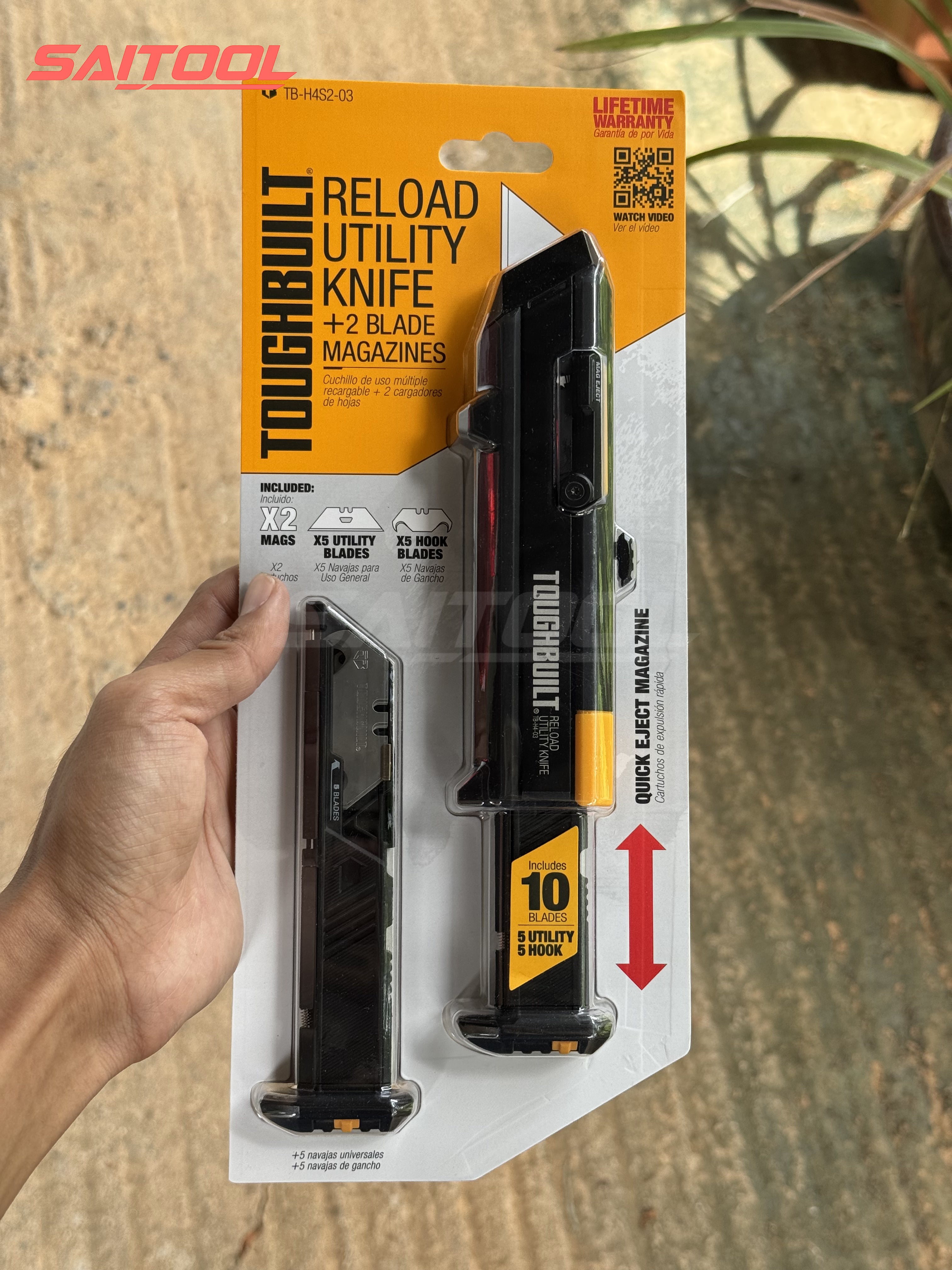 TOUGHBUILT TB-H4S2-03 scraper Utility knife ချိုးဓား