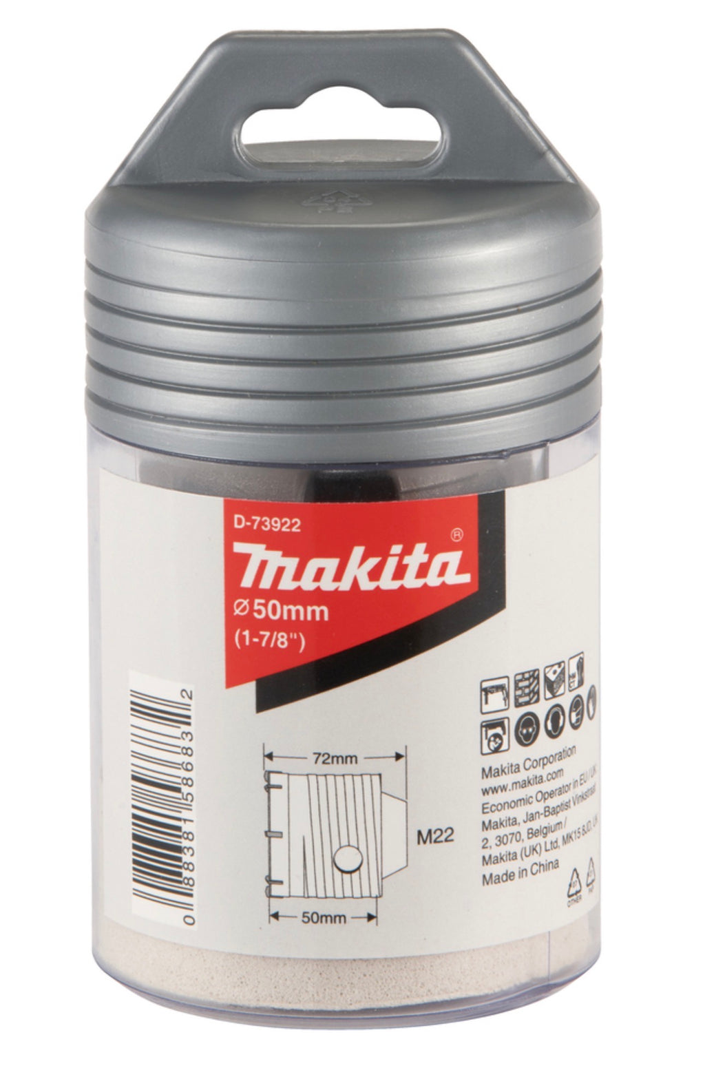 Makita D-73922 , hole saw 50mm 
Makita D-73994 , adapter 200mm