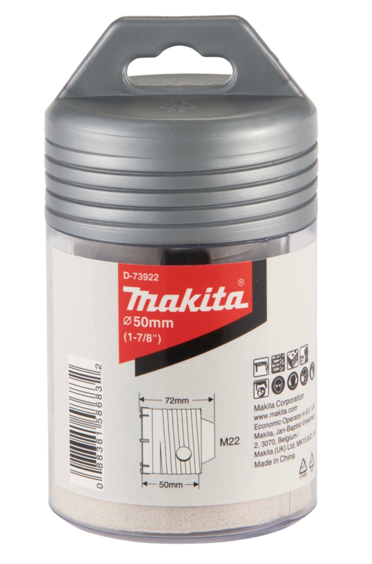 Makita D-73922 , hole saw 50mm 
Makita D-73994 , adapter 200mm