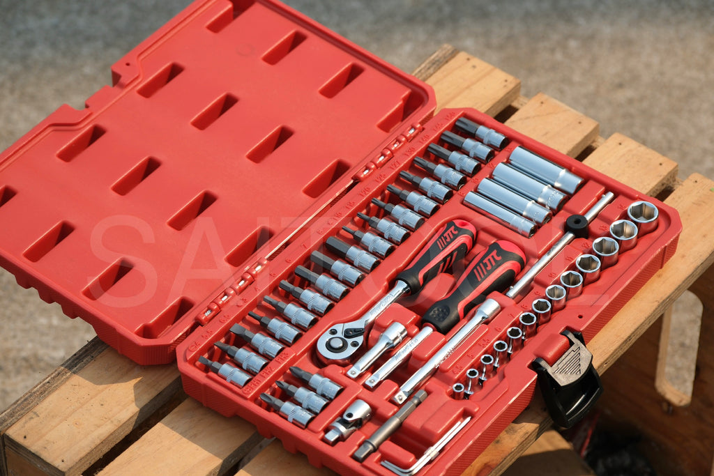 JTC H248R 1/4 x 48 PCS socket set , ratchet , compact kit