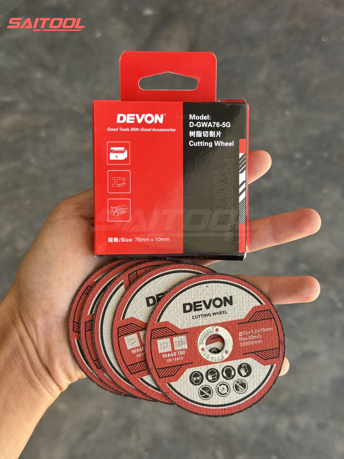 Devon 3”Cutting, Grinding Discs ကျောက်ပြား