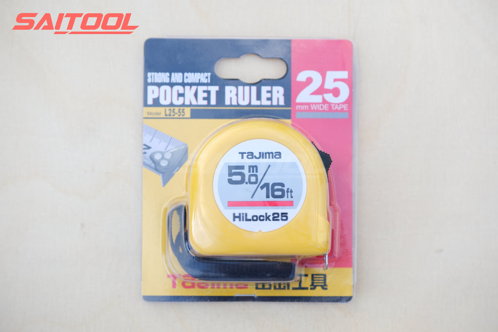 Tajima HILOCK 25 , 5.0M / 16ft
ပေဗူး , Tape measure